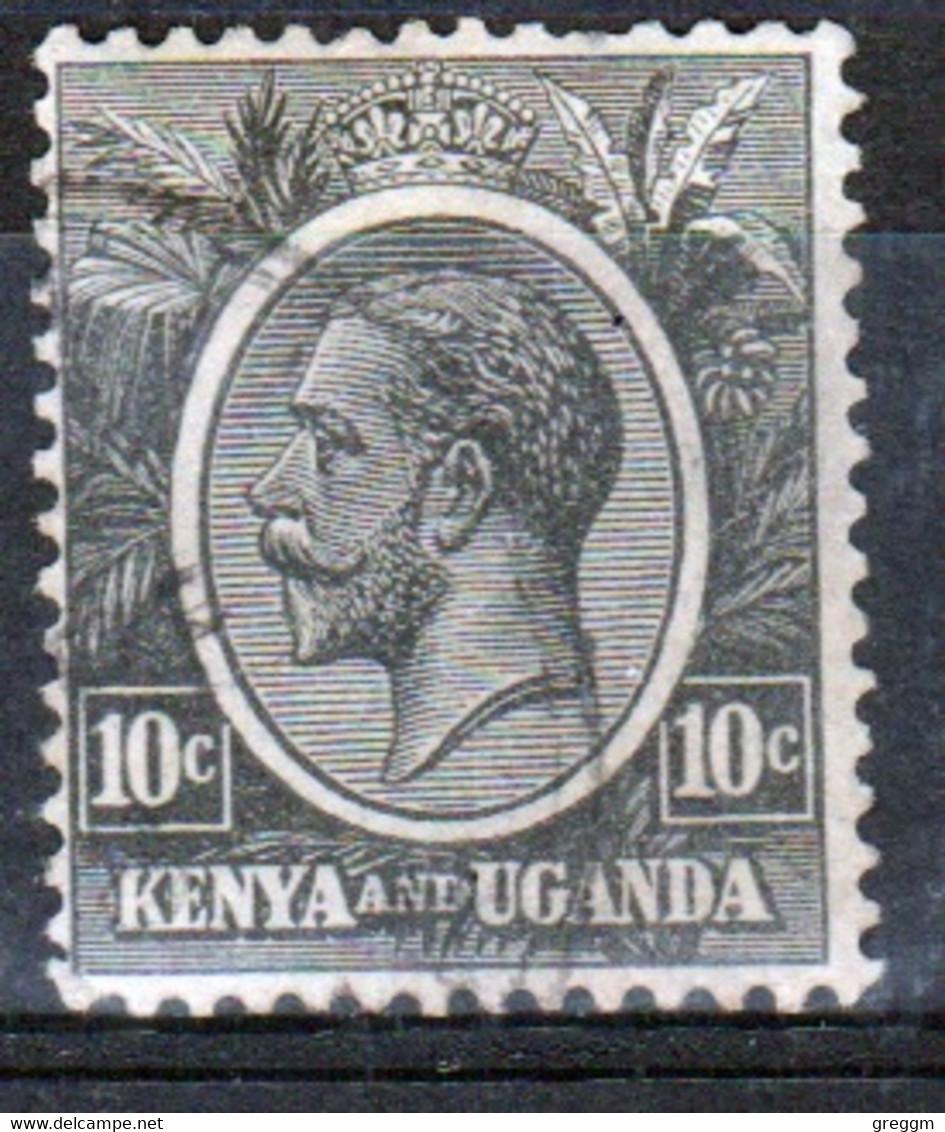 Kenya And Uganda 1922 King George V 10c In Fine Used Condition. - Kenya & Oeganda