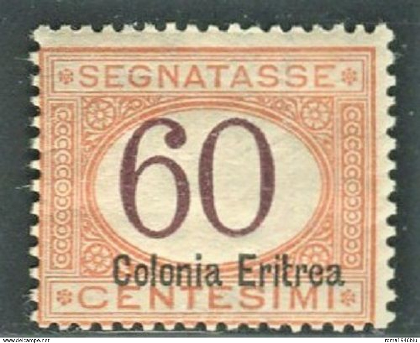 ERITREA 1926 SEGNATASSE 60 CENT. N. 25 ** MNH - Eritrea