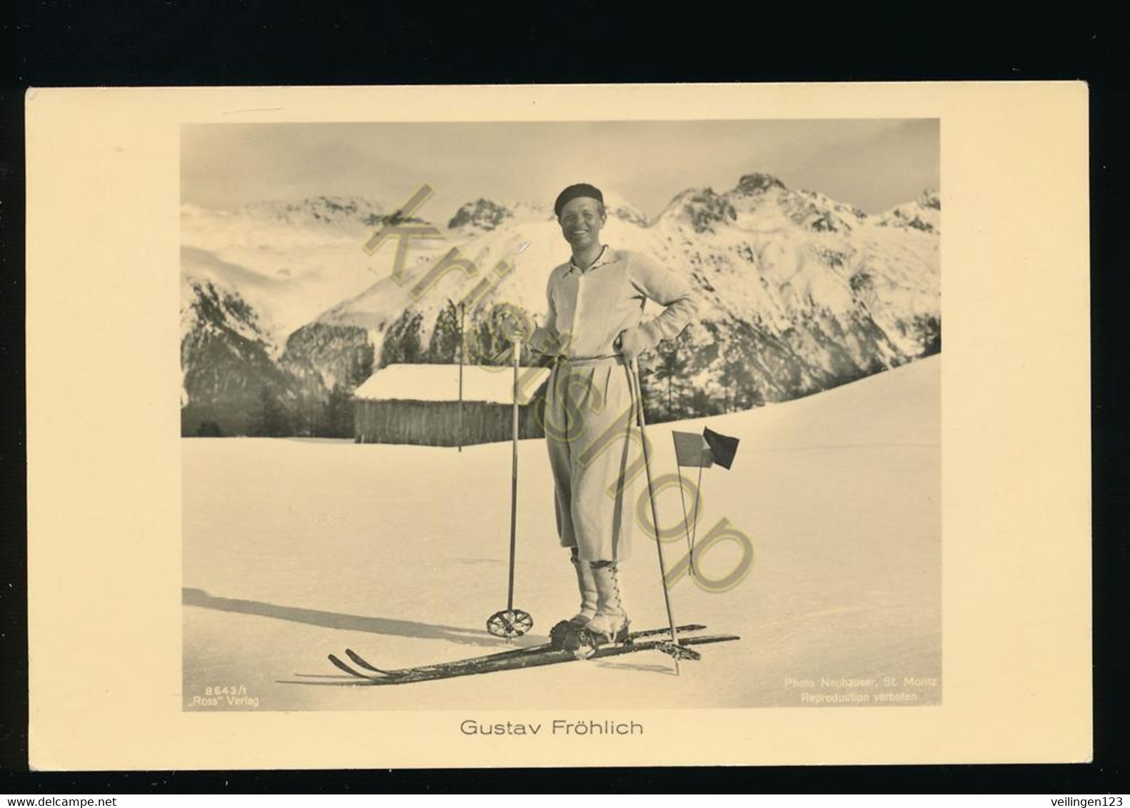 Gustav Fröhlich Auf Ski's [KR-0.008 - Künstler