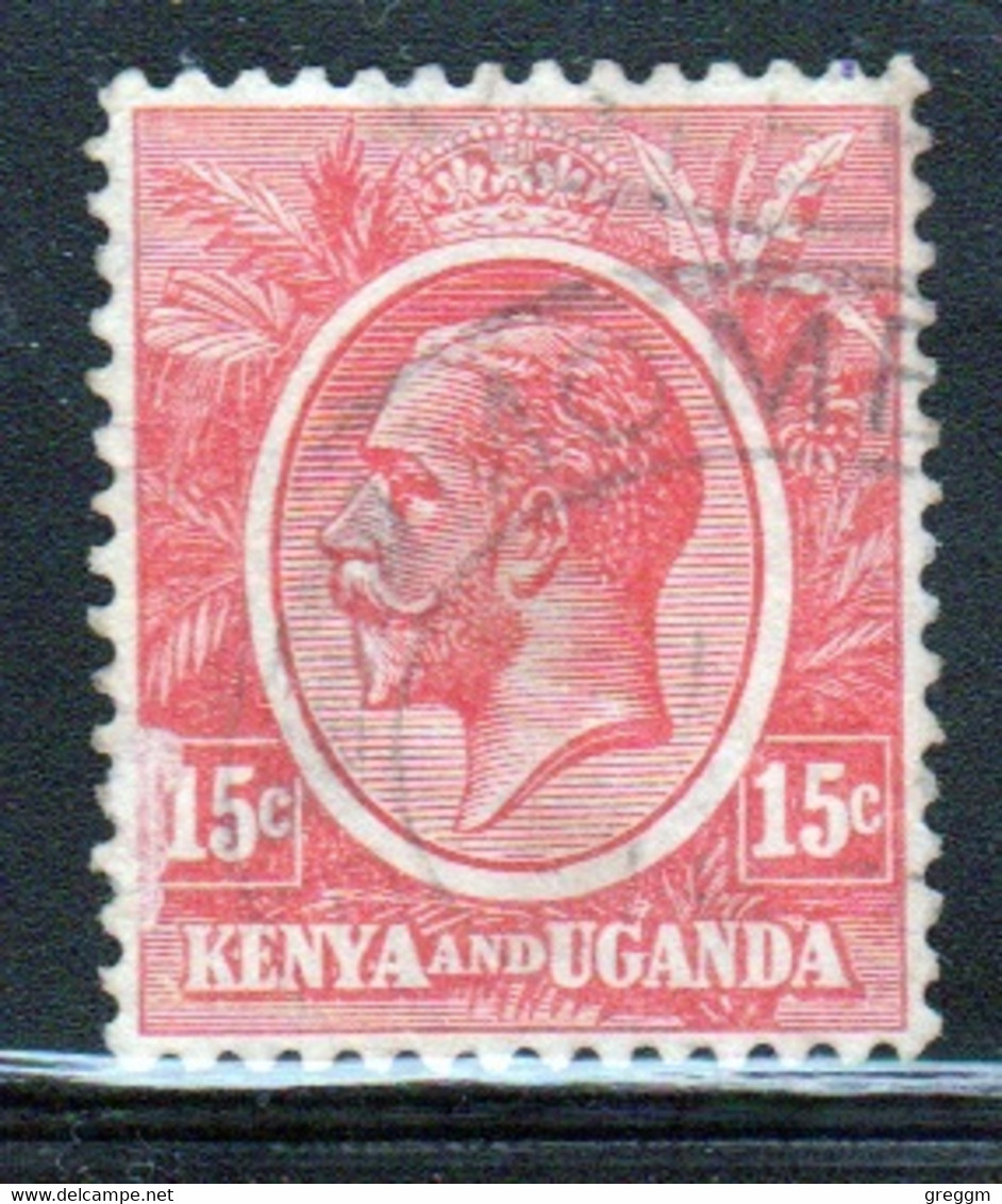 Kenya And Uganda 1922 King George V 15c In Fine Used Condition. - Kenya & Uganda