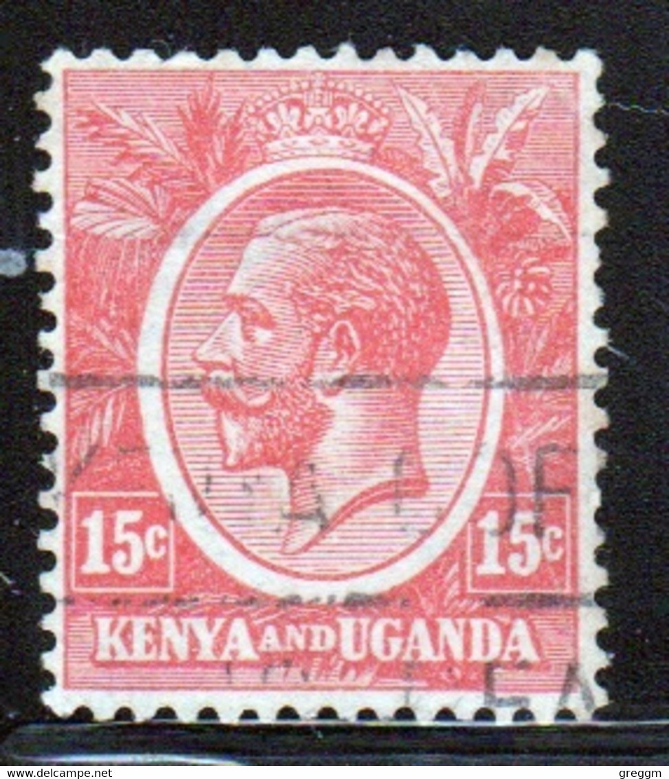 Kenya And Uganda 1922 King George V 15c In Fine Used Condition. - Kenya & Uganda