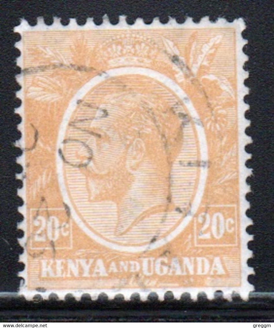 Kenya And Uganda 1922 King George V 20c In Fine Used Condition. - Kenya & Uganda