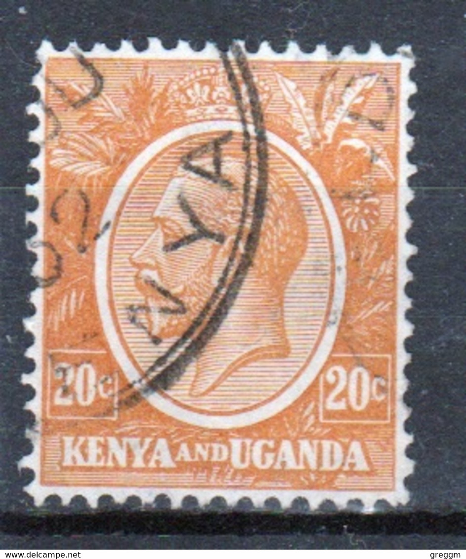 Kenya And Uganda 1922 King George V 20c In Fine Used Condition. - Kenya & Uganda