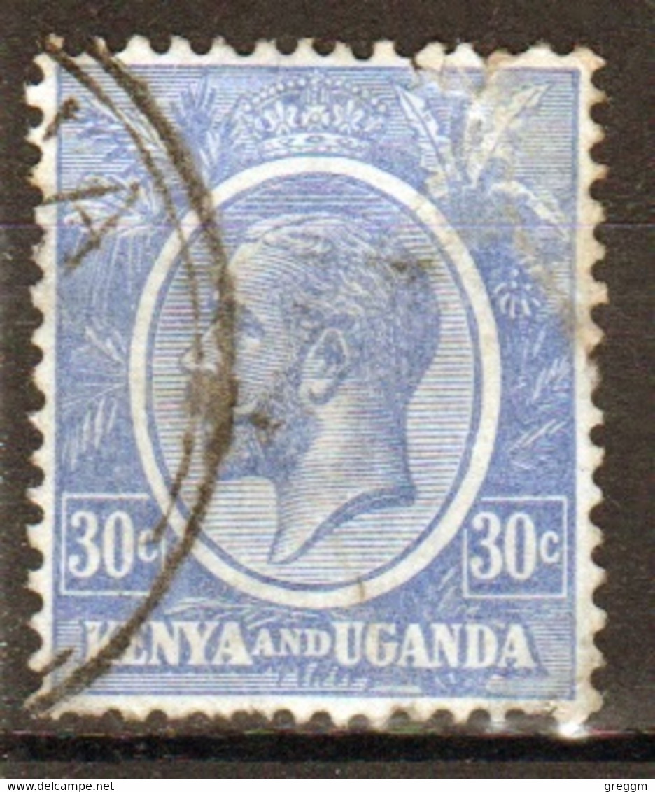 Kenya And Uganda 1922 King George V 30c In Fine Used Condition. - Kenya & Uganda