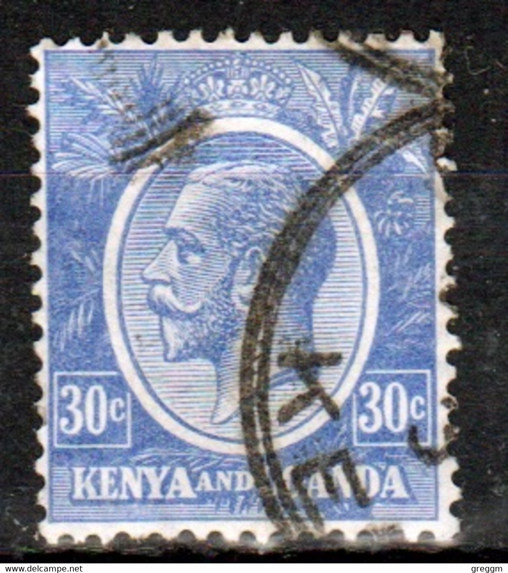 Kenya And Uganda 1922 King George V 30c In Fine Used Condition. - Kenya & Ouganda