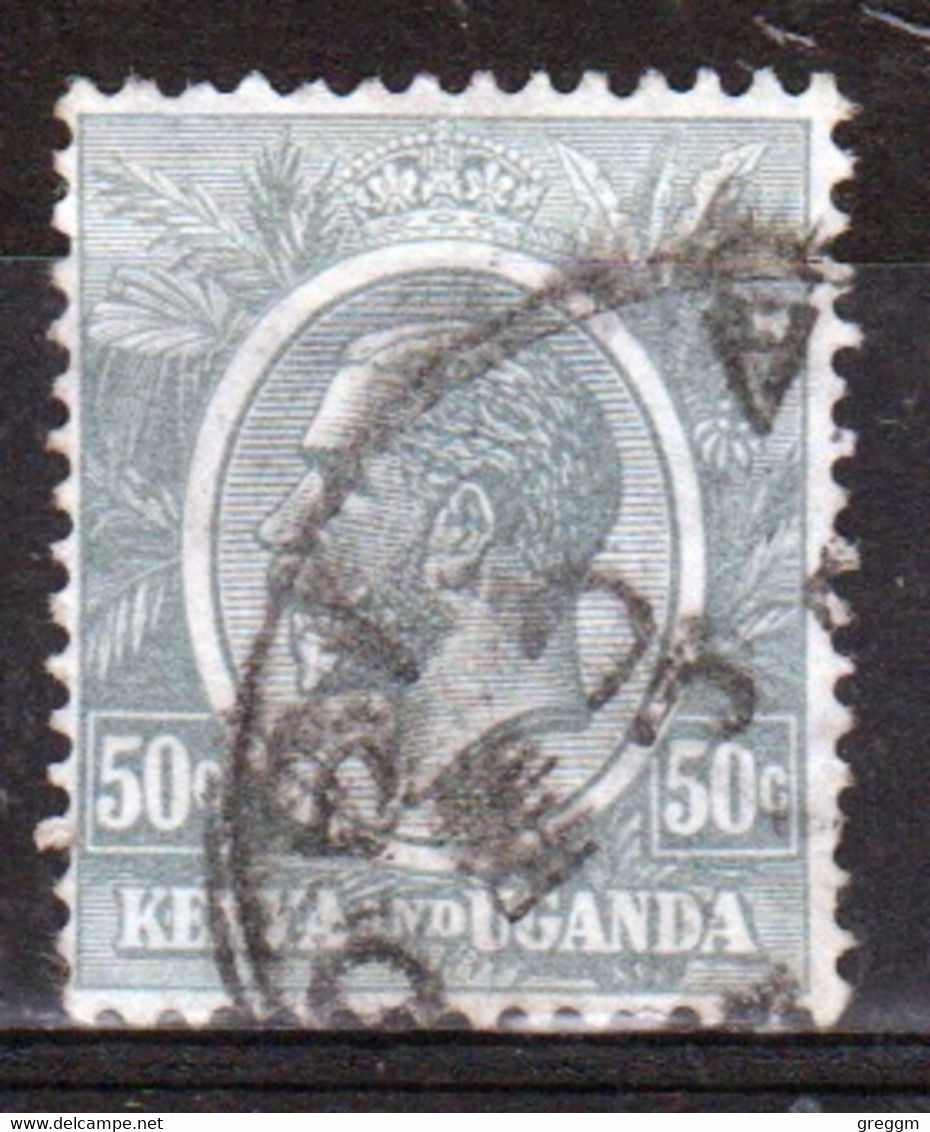 Kenya And Uganda 1922 King George V 50c In Fine Used Condition. - Kenya & Oeganda