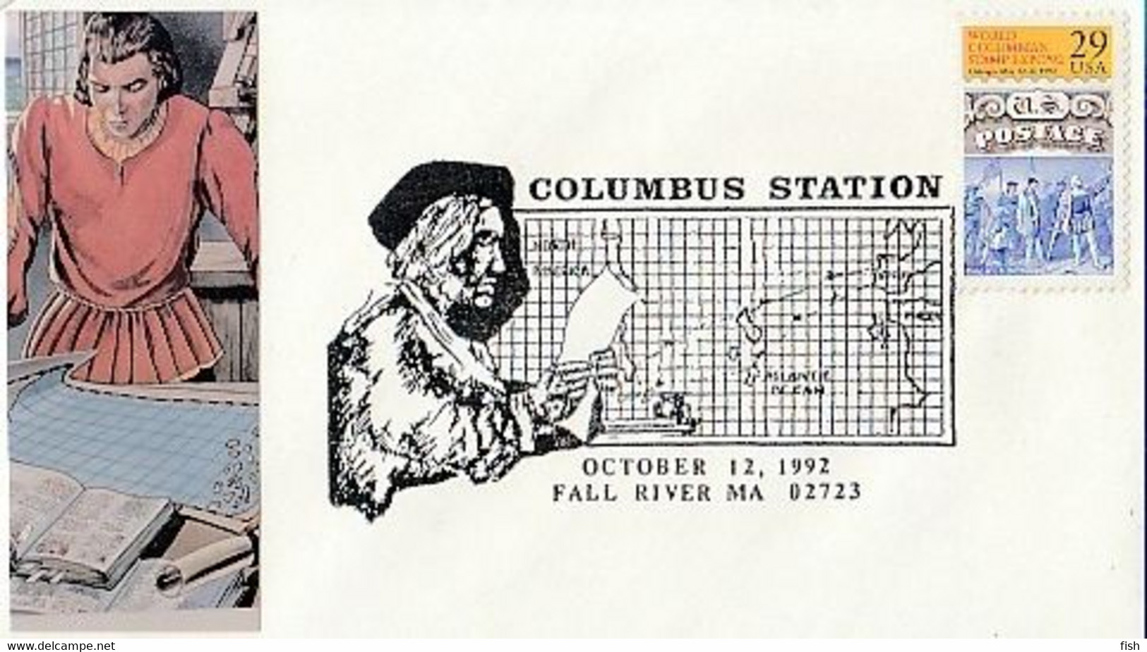 United States & FDC Colombus Expedition, Genova Italy 1992 (7559) - 1991-2000
