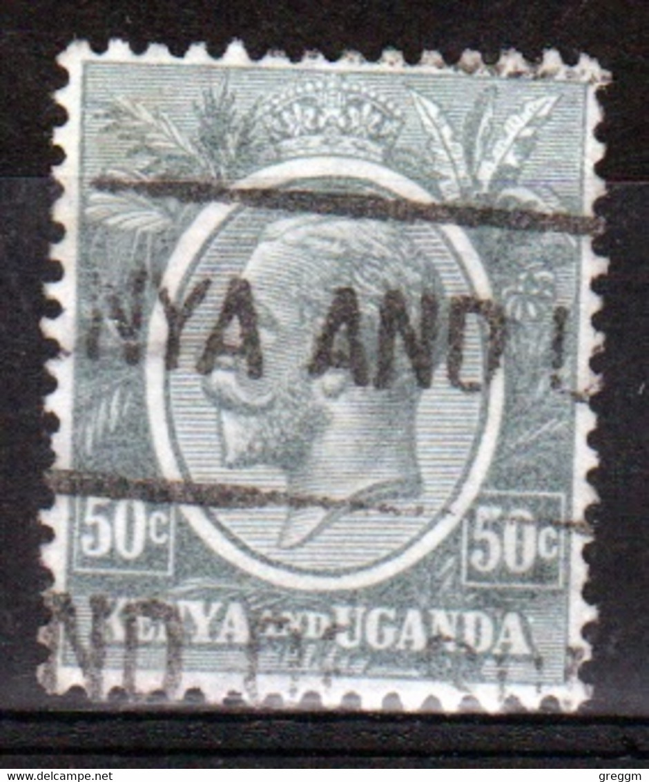 Kenya And Uganda 1922 King George V 50c In Fine Used Condition. - Kenya & Ouganda