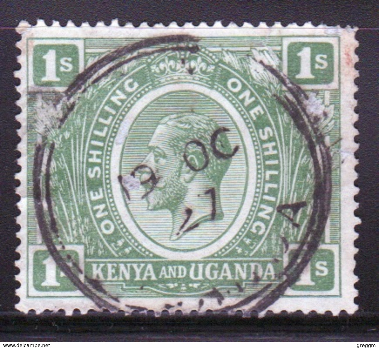 Kenya And Uganda 1922 King George V One Shilling In Fine Used Condition. - Kenya & Ouganda