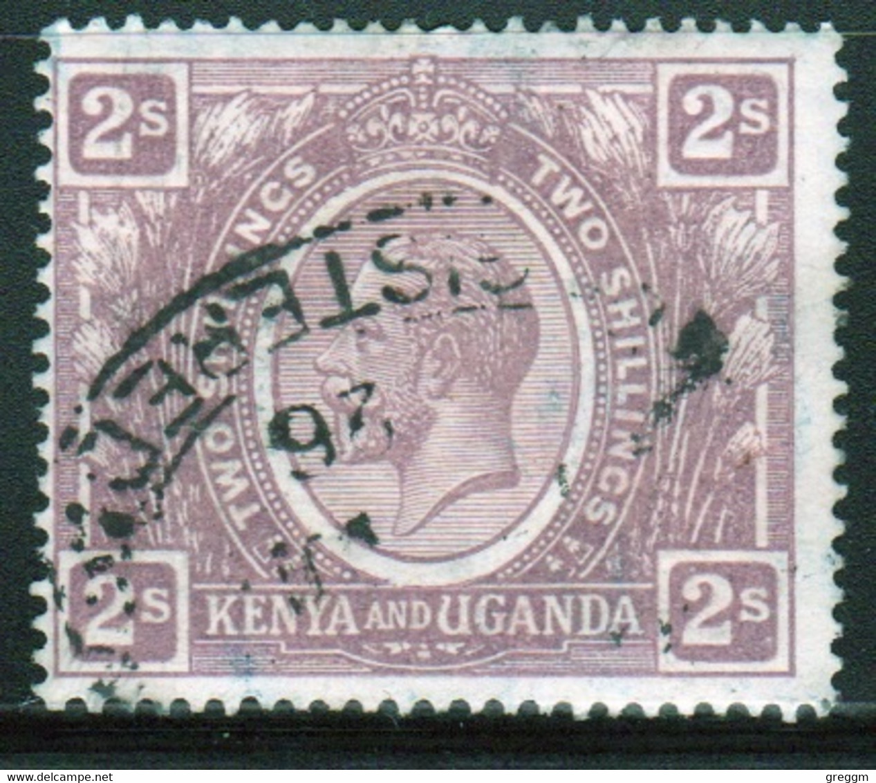 Kenya And Uganda 1922 King George V Two Shilling In Fine Used Condition. - Kenya & Ouganda