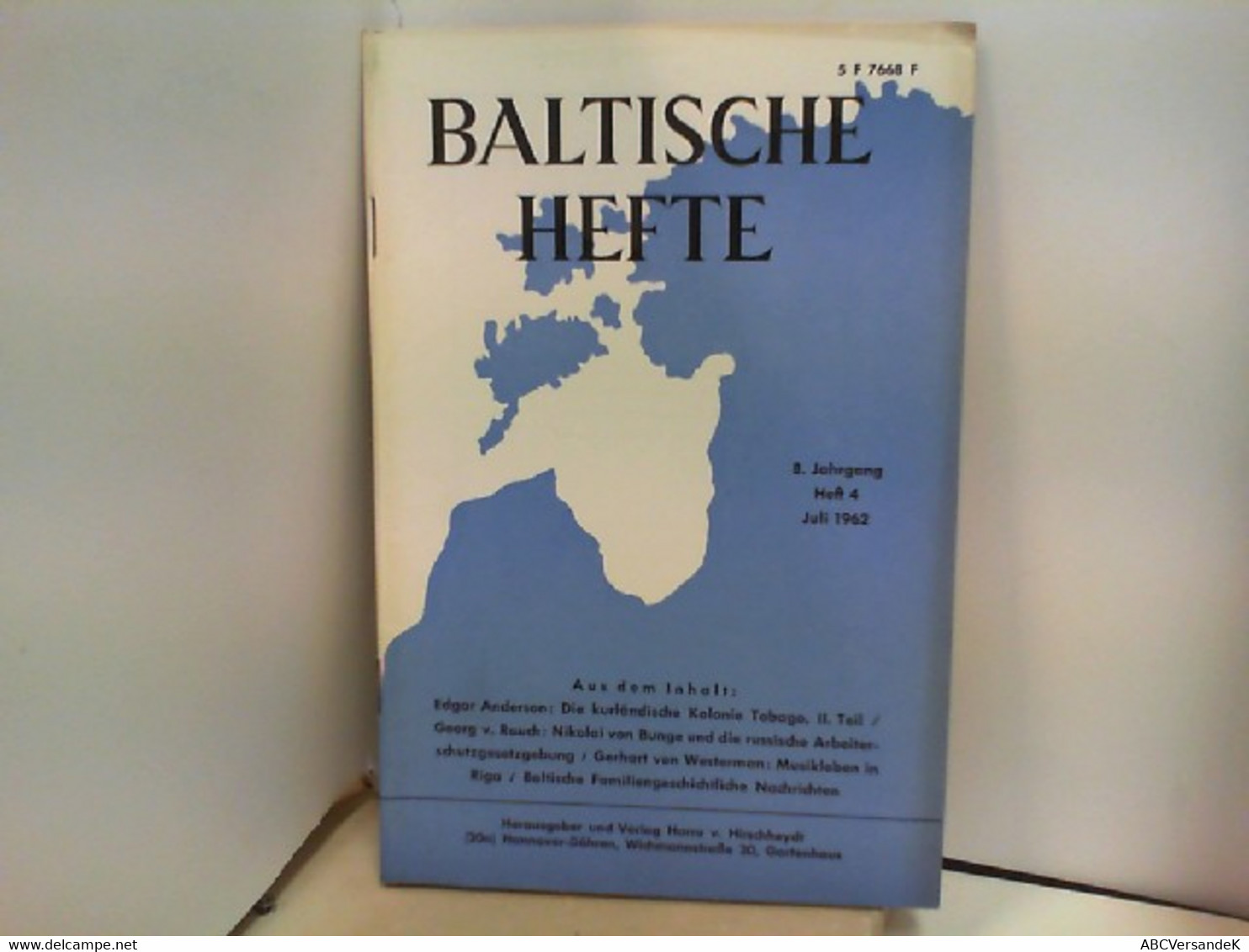 Baltische Hefte - 8. Jahrgang / Heft 4 - Otros & Sin Clasificación