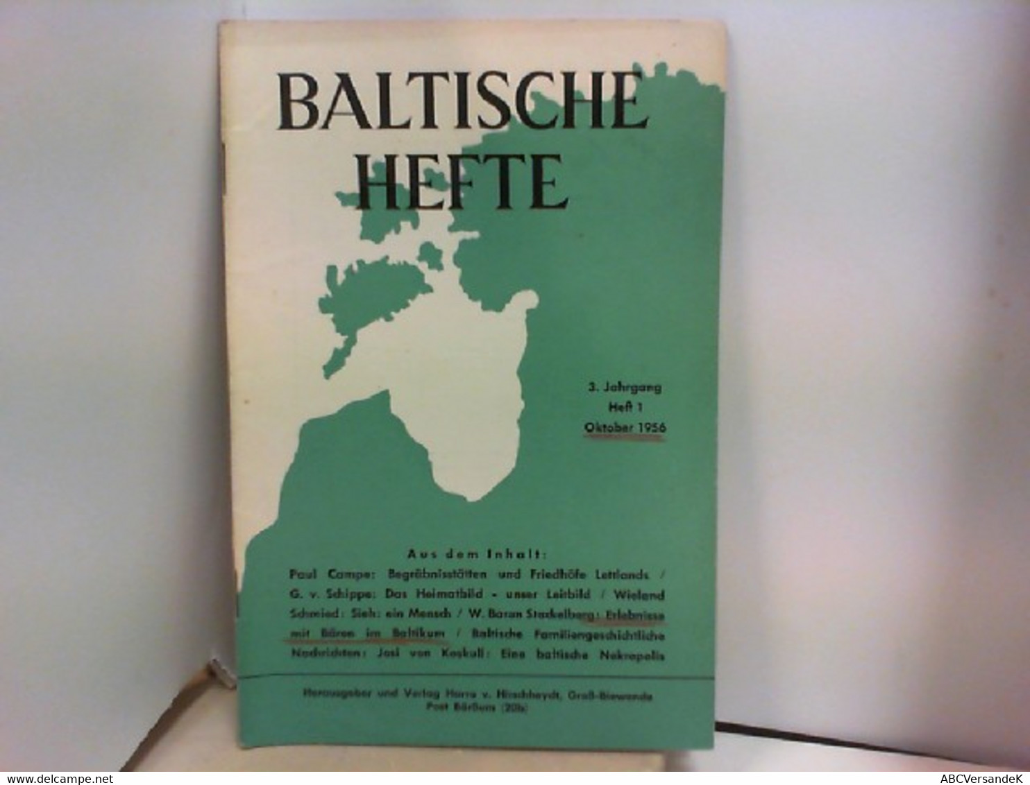 Baltische Hefte - 3. Jahrgang / Heft 1 - Otros & Sin Clasificación