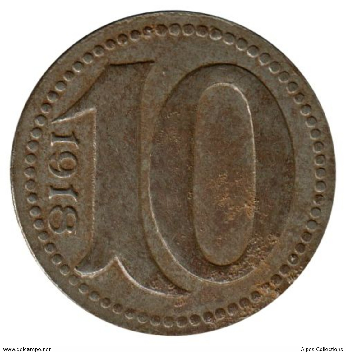 ALLEMAGNE - MAINZ - 10.5 - Monnaie De Nécessité - 10 Pfennig 1918 - Notgeld