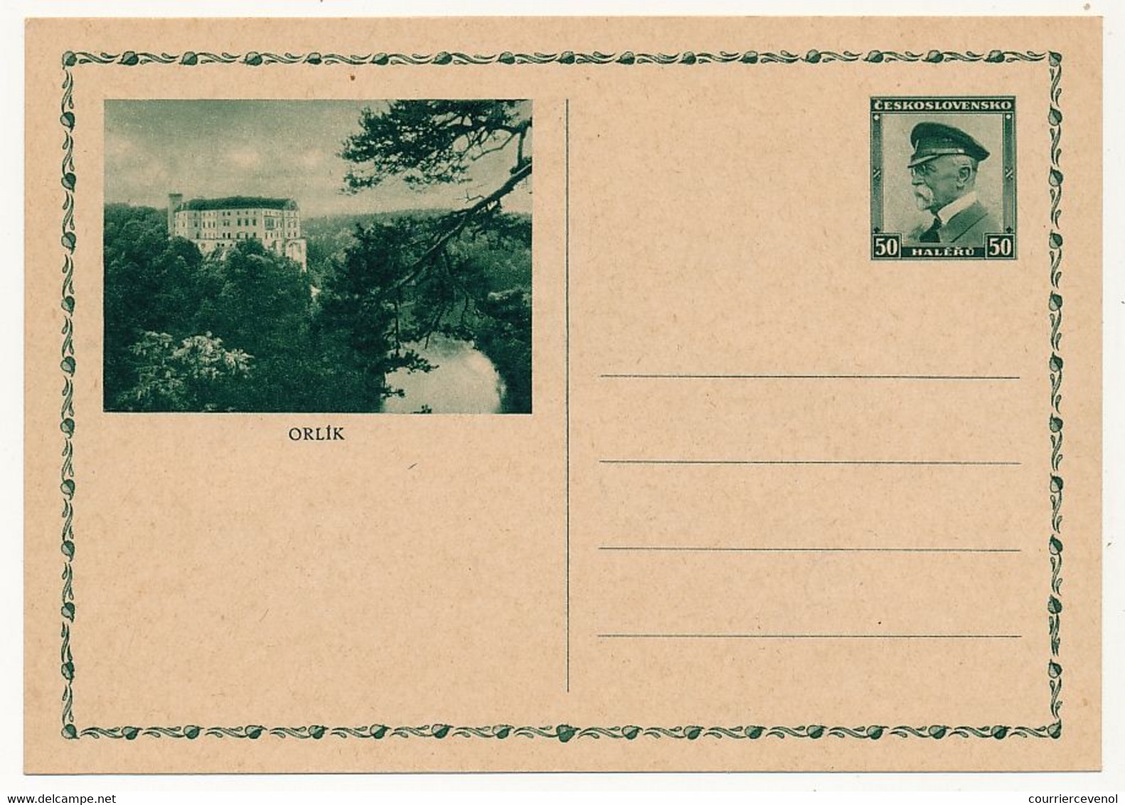 TCHECOSLOVAQUIE - Carte Postale (entier) - ORLIK - Ansichtskarten