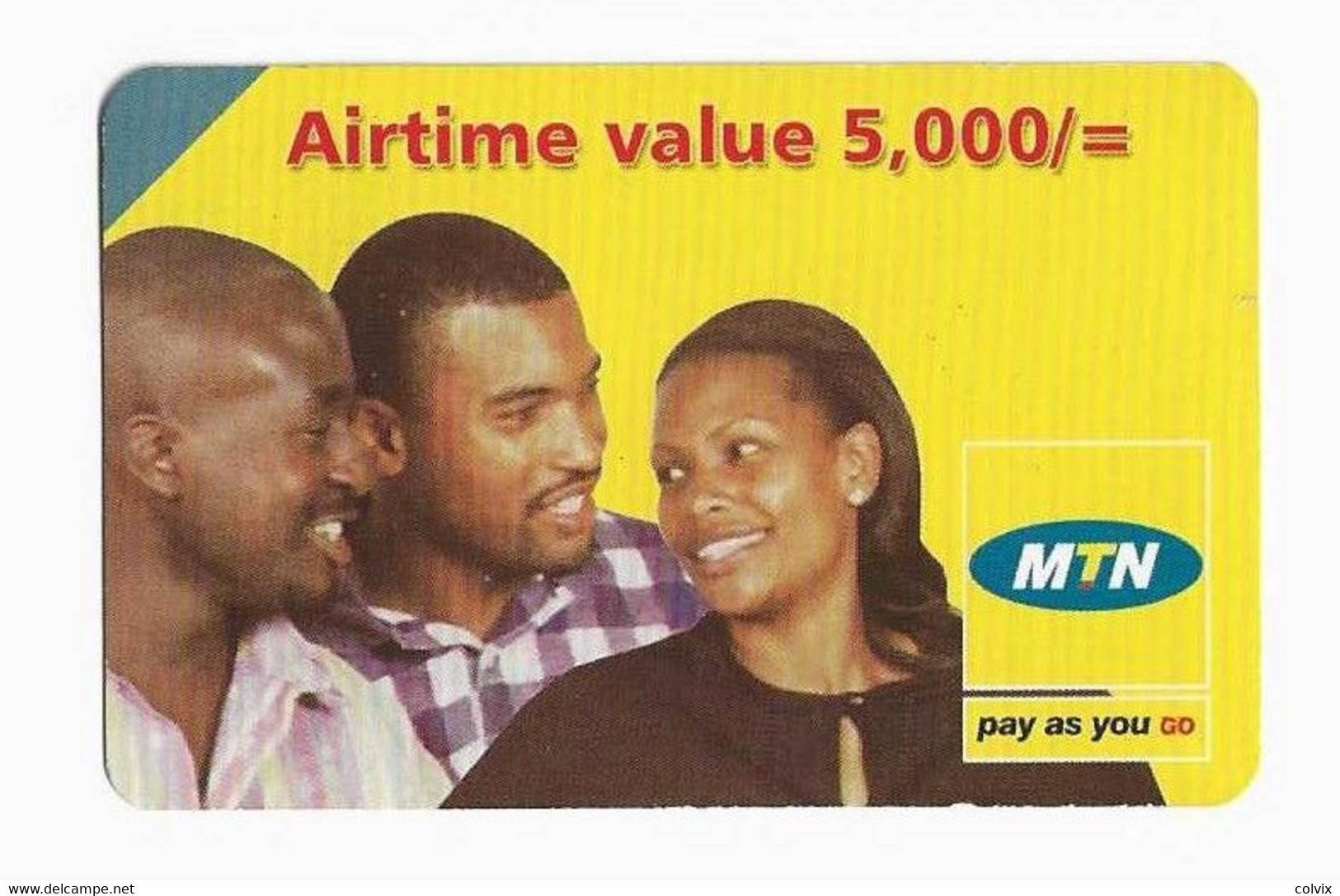 OUGANDA RECHARGE MTN AIRTIME CARD 5,000/= - Uganda