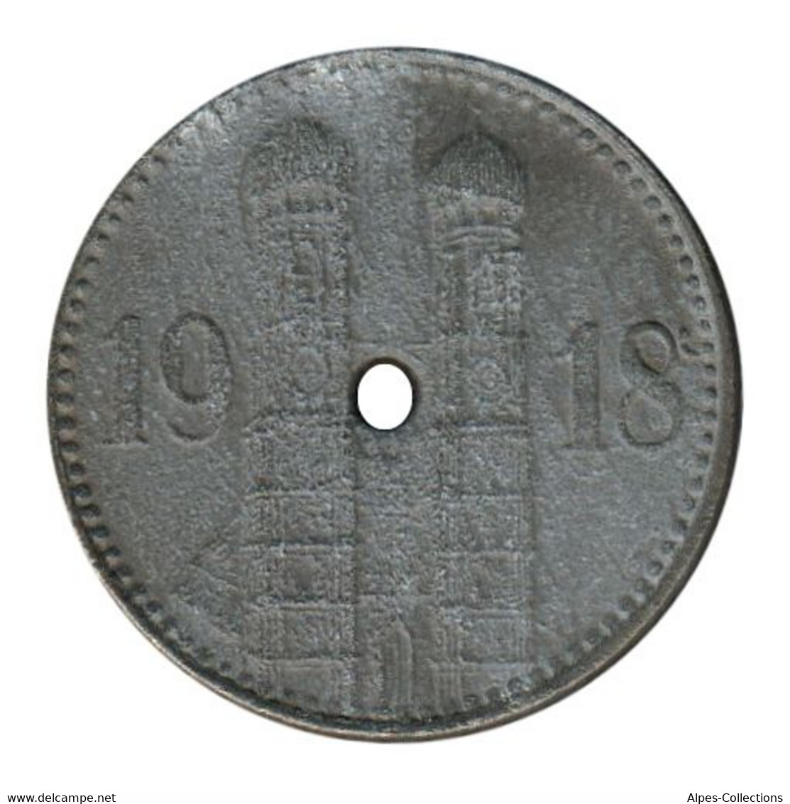 ALLEMAGNE - MUNCHEN - 15.1 - Monnaie De Nécessité - 15 Pfennig 1918 - Monetary/Of Necessity
