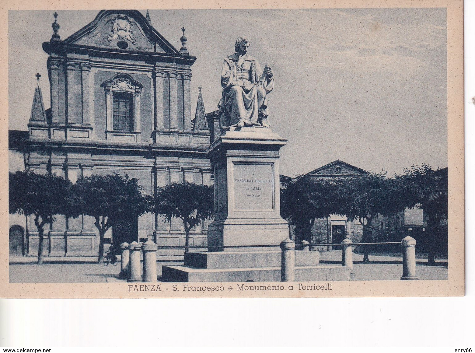 FAENZA - S.FRANCESCO E MONUMENTO TORRICELLI - Faenza