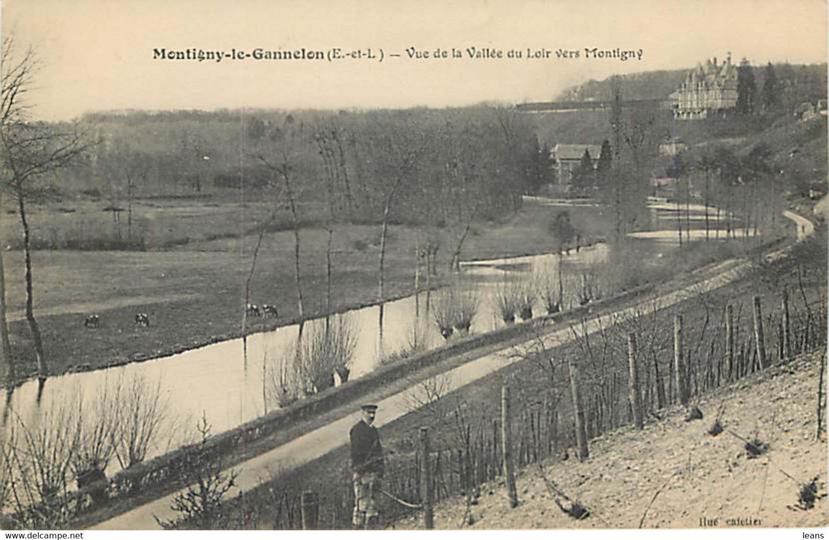 MONTIGNY LE GANNELON - Vue De La Vallée Du Loir Vers Montigny - Montigny-le-Gannelon