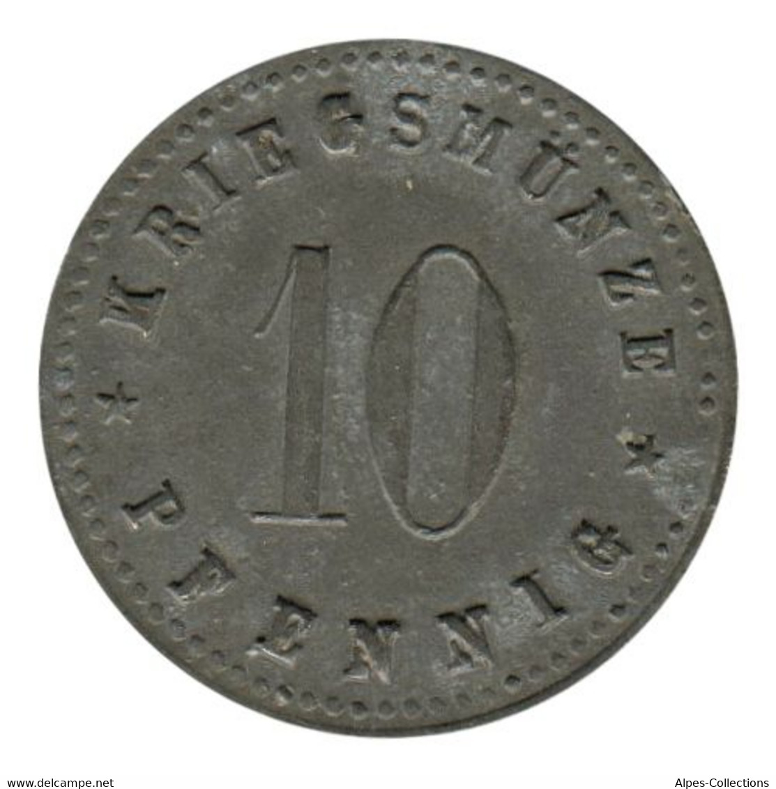 ALLEMAGNE - NEUS-ULM - 10.1 - Monnaie De Nécessité - 10 Pfennig  1917 - Monetary/Of Necessity