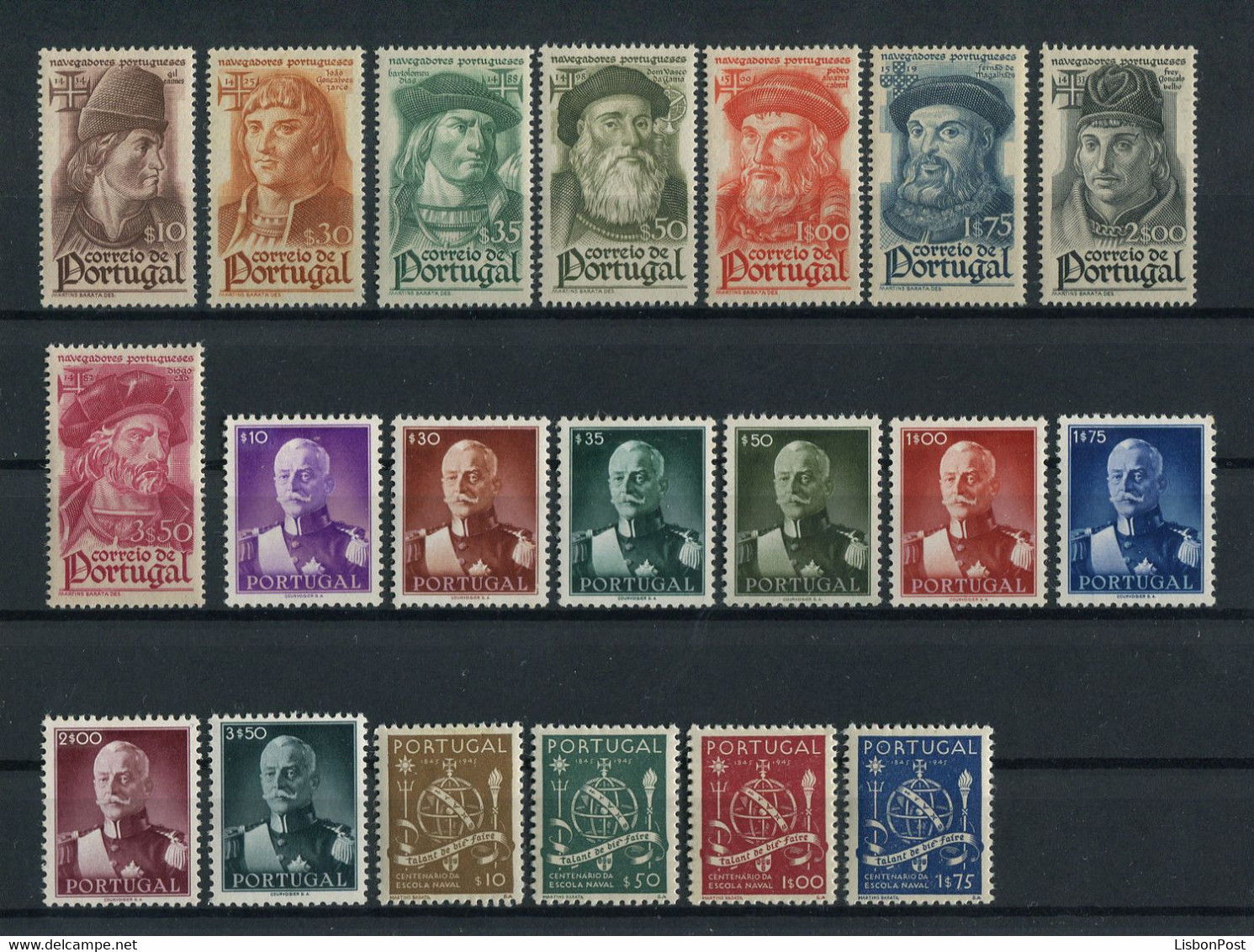 1945 Portugal Complete Year MNH Stamps. Année Compléte Timbres Neuf Sans Charnière. Ano Completo Novo Sem Charneira. - Ganze Jahrgänge