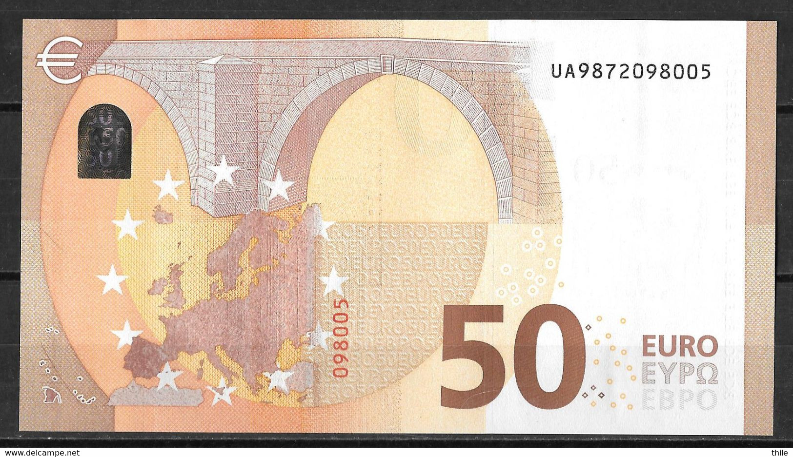 FRANCE - 50 € - UA - U038 B2 - UNC - Lagarde - 50 Euro