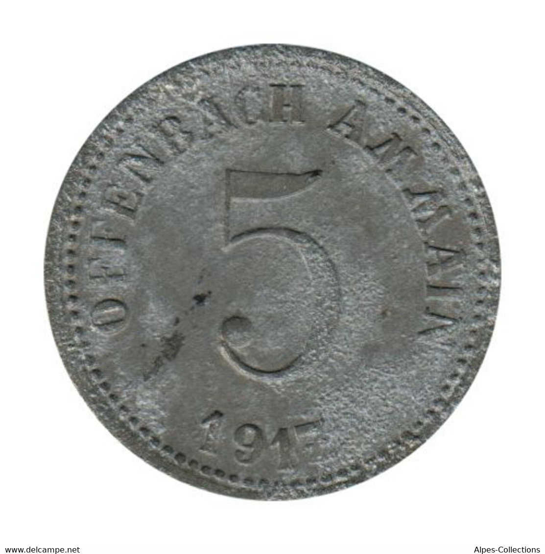 ALLEMAGNE - OFFENBACH - 05.2 - Monnaie De Nécessité - 5 Pfennig 1917 - Monétaires/De Nécessité
