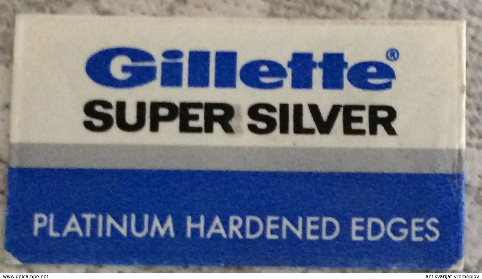 VINTAGE RAZOR BLADES ZILETI VEICOLI FAHRZEUGE GILLETTE SUPER SILVER - Razor Blades