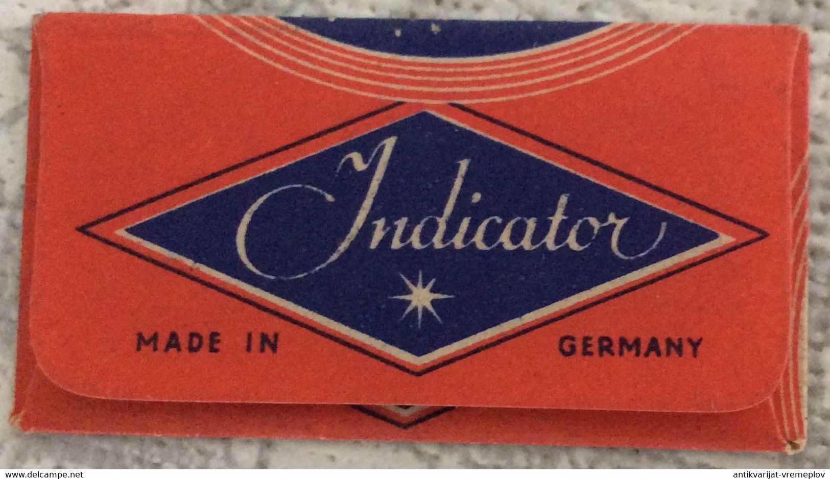 VINTAGE RAZOR BLADES ZILETI VEICOLI FAHRZEUGE INDICATOR MADE IN GERMANY - Razor Blades