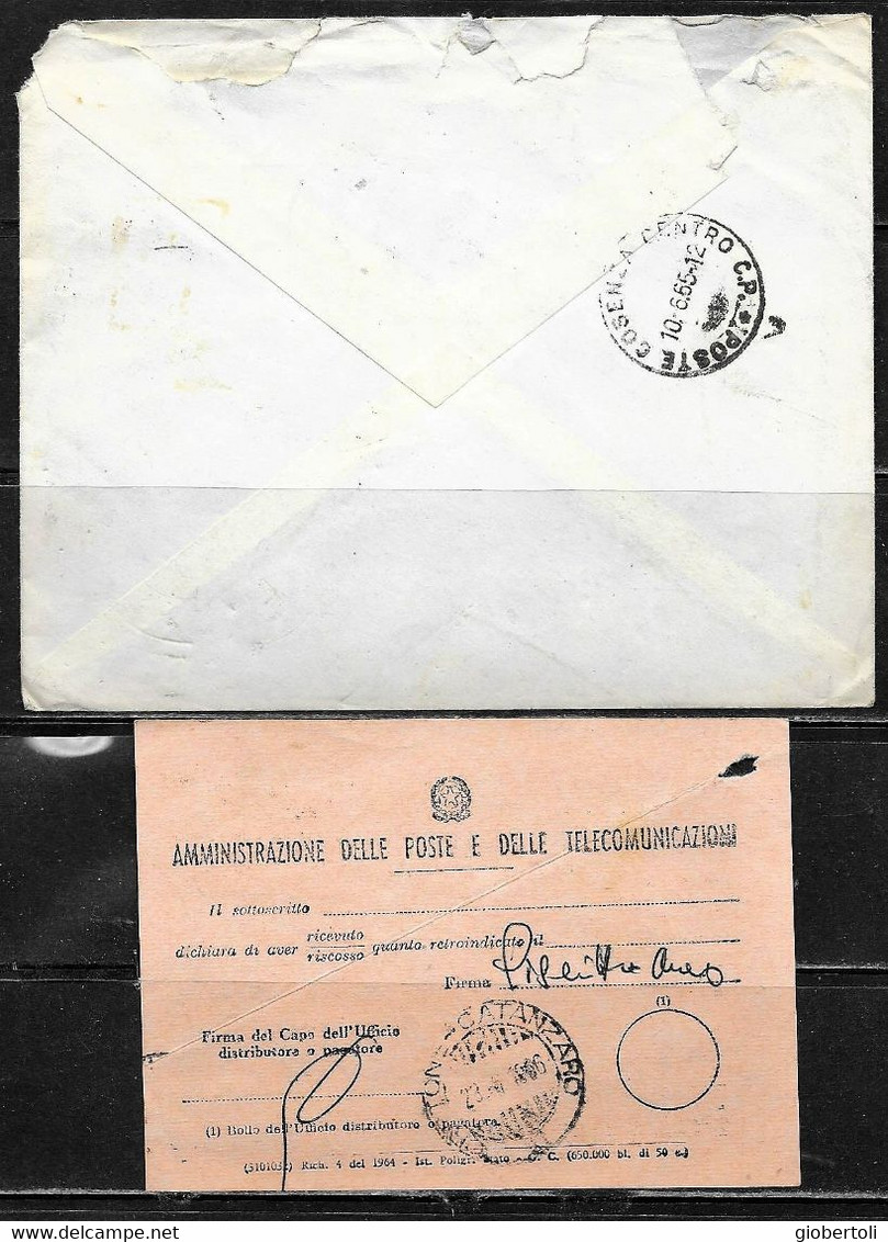 Italia/Italy/Italie: Lotto Di 6 Documenti Postali, Lot Of 6 Postal Documents. Loto Di 6 Documents Postaux - Lotti E Collezioni