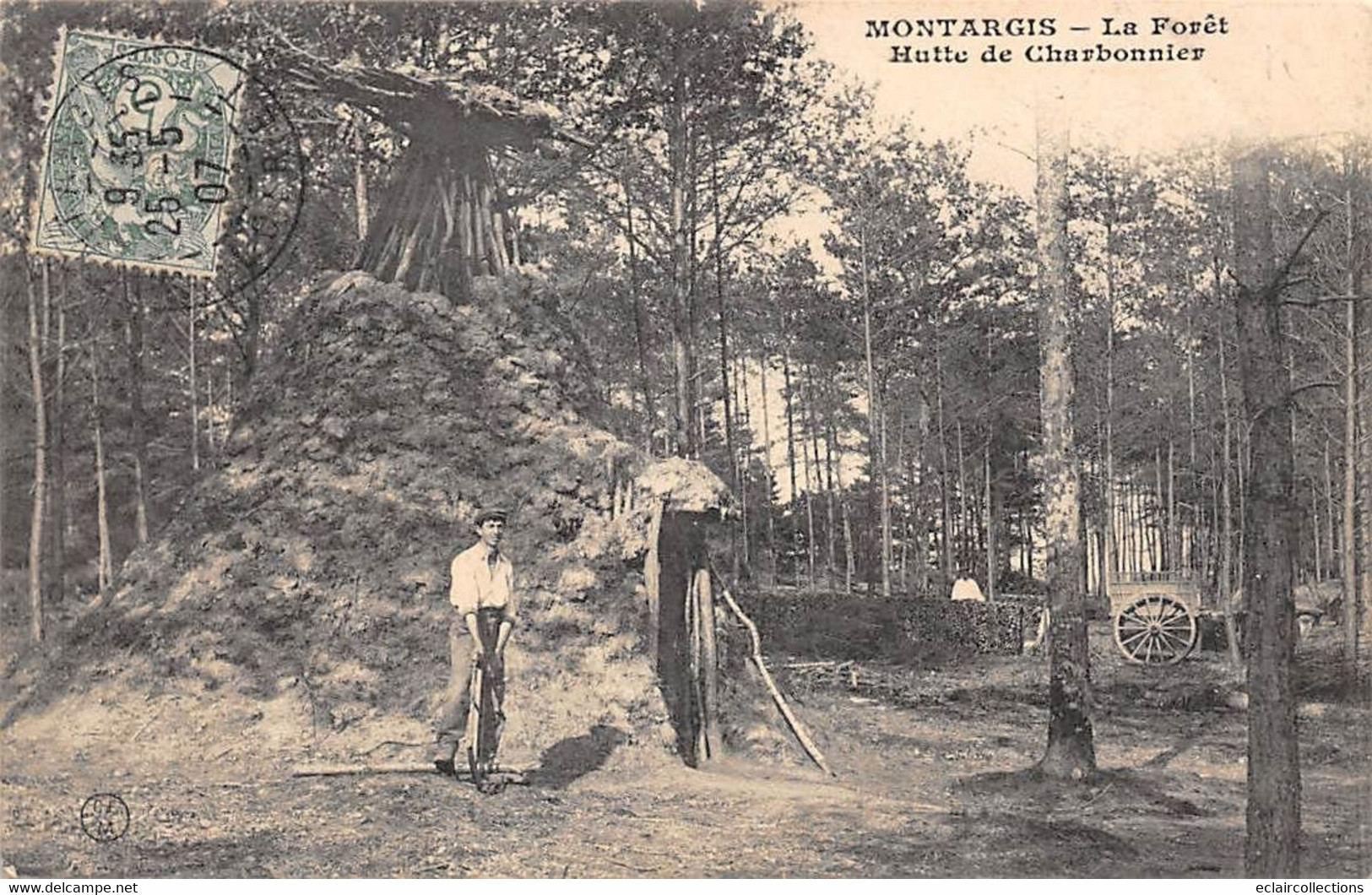 Montargis            45           La Forêt. Hutte De Charbonnier           (voir Scan) - Montargis