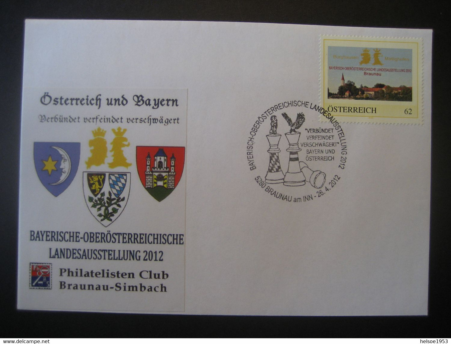 Österreich Pers.BM 2012- Bedarfs-Brief Mit Marke Bayerisch-Oberösterreichische Landesausstellung - Personalisierte Briefmarken