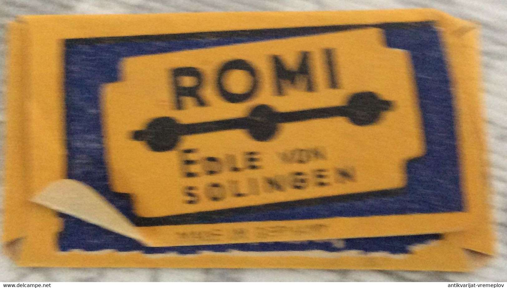 VINTAGE RAZOR BLADES ZILETI VEICOLI FAHRZEUGE ROMI EDLE VON SOLINGEN - Scheermesjes