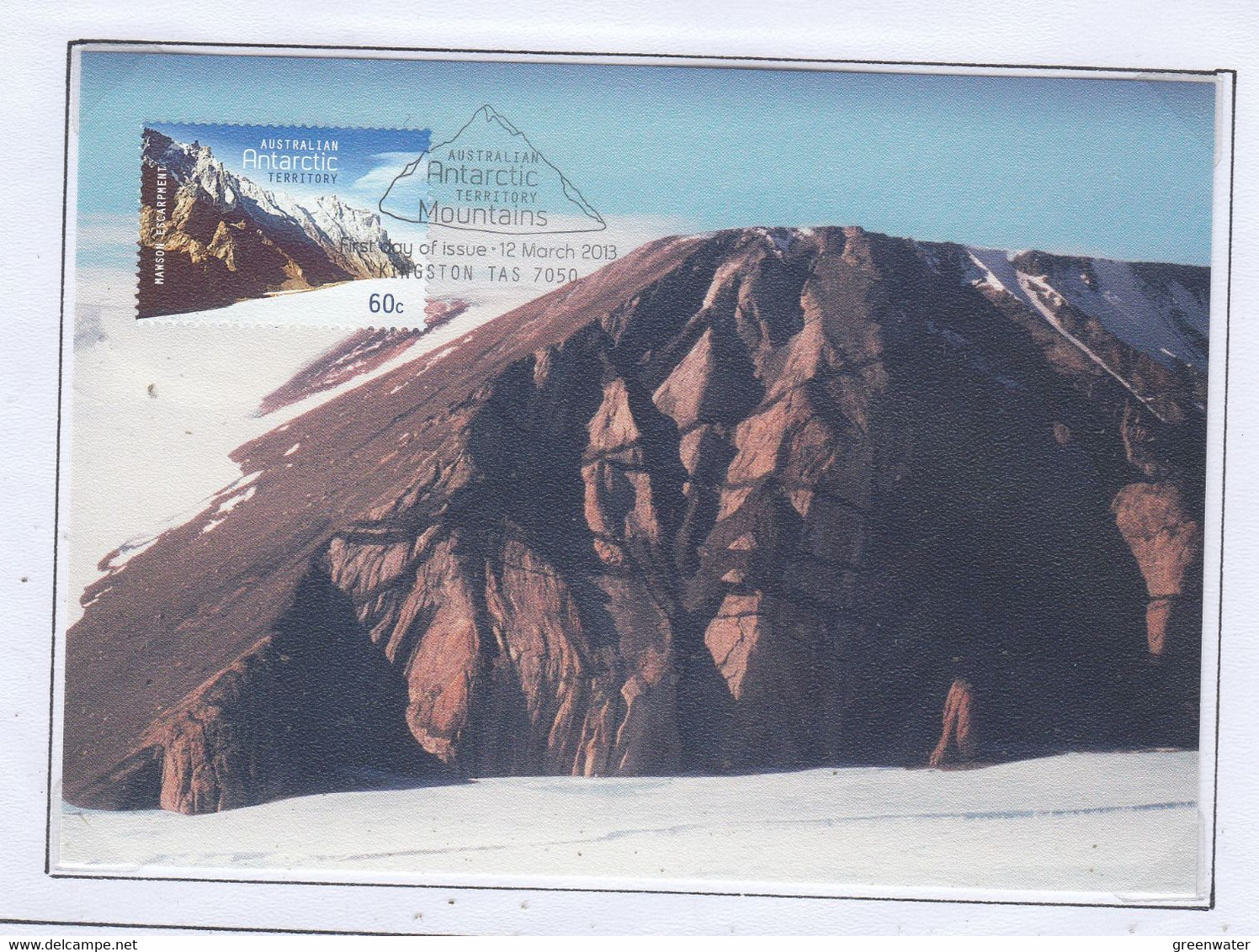 AAT 2013 Antarctic Mountains 4v 4 Maxicards (AAT1 160B) - Tarjetas – Máxima