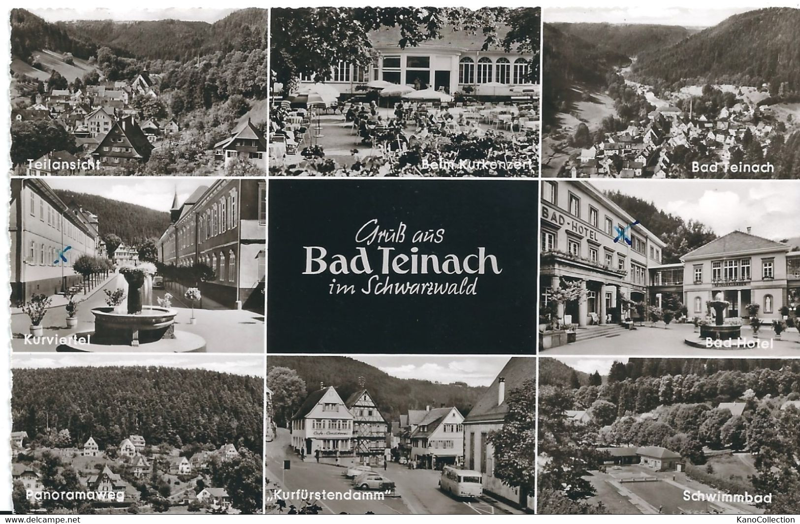 Gruß Aus Bad Teinach Im Schwarzwald, Gelaufen 1963 - Bad Teinach