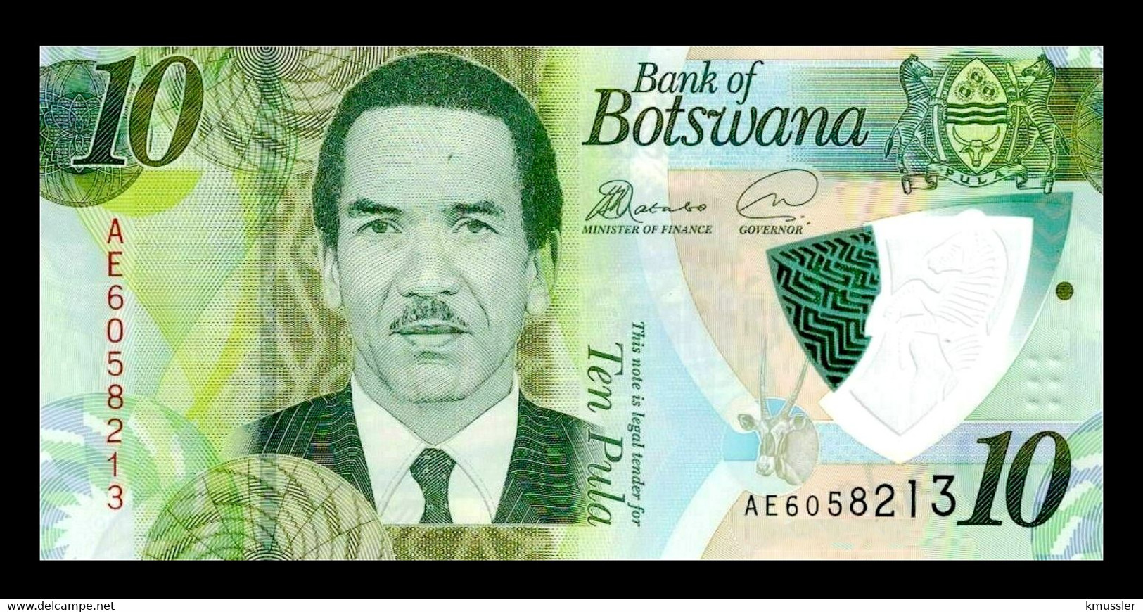 # # # Botswana (Botsuana) 10 Pula UNC # # # - Botswana