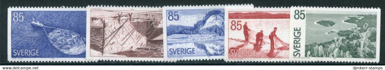 SWEDEN 1976 Tourism: Angermanland  MNH / **.  Michel 945-49 - Nuevos
