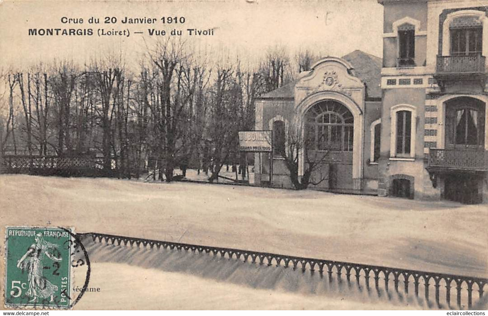 Montargis            45        Inondation Du 20 Janvier 1910 .   Rue Du Tivoli         (voir Scan) - Montargis