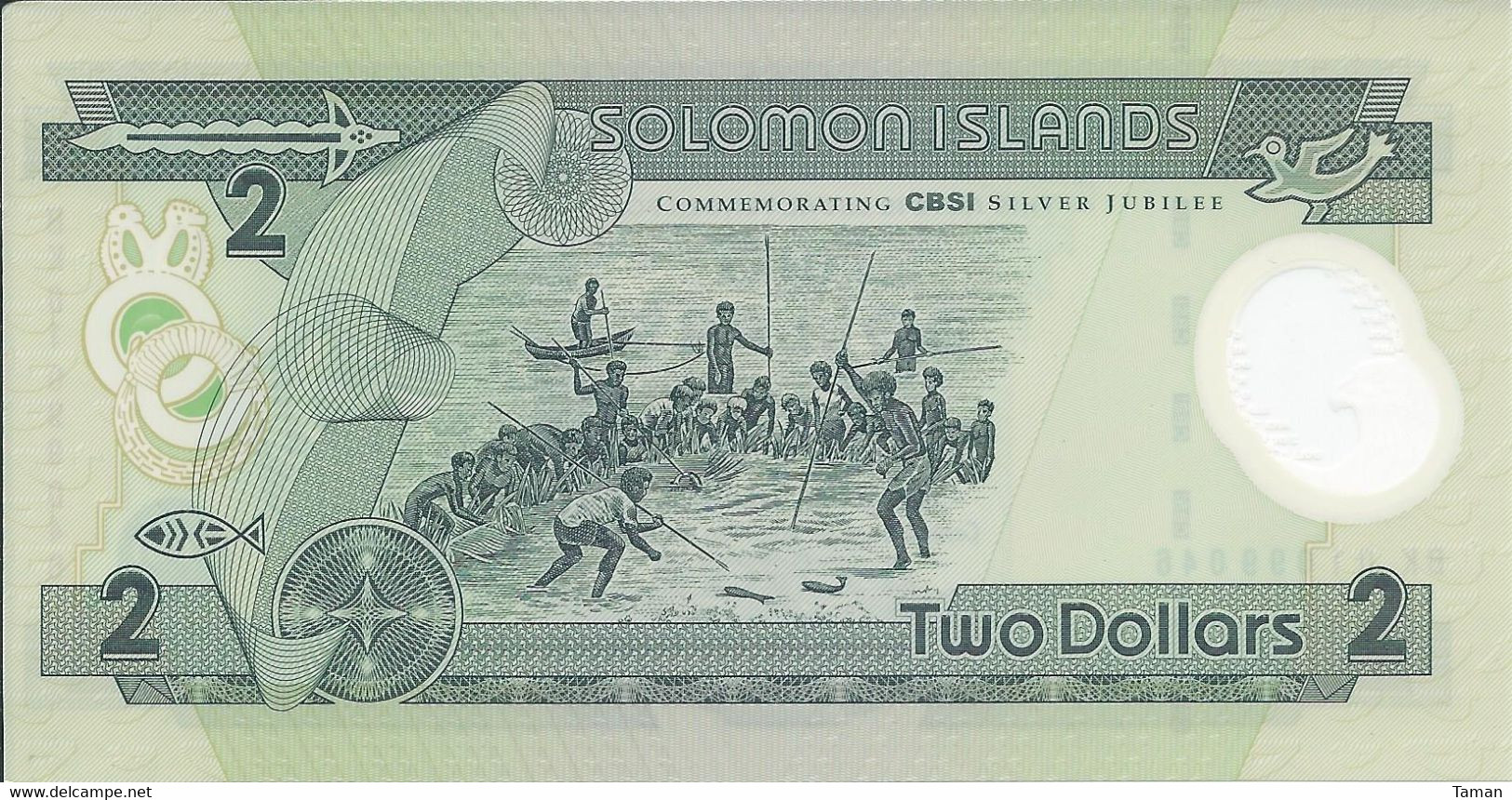 ILES  SALOMON  -  2  Dollars   2001   -- UNC  --   Polymer  -  Solomon Islands - Salomonseilanden
