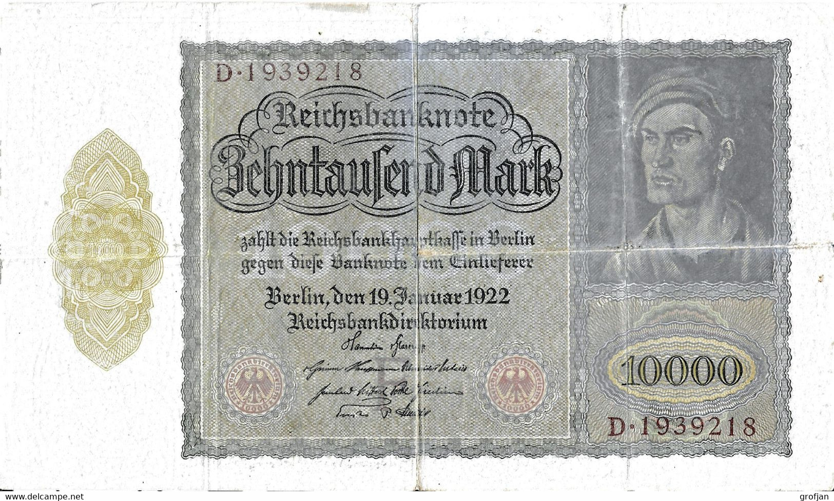 Deutschland - 10 000 Mark 1922 - 10.000 Mark