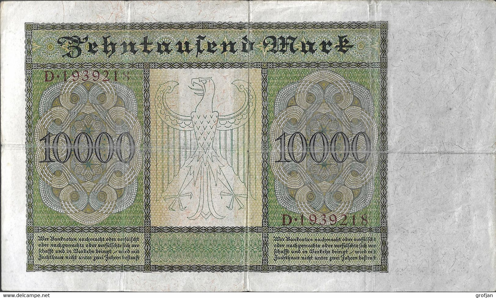 Deutschland - 10 000 Mark 1922 - 10000 Mark