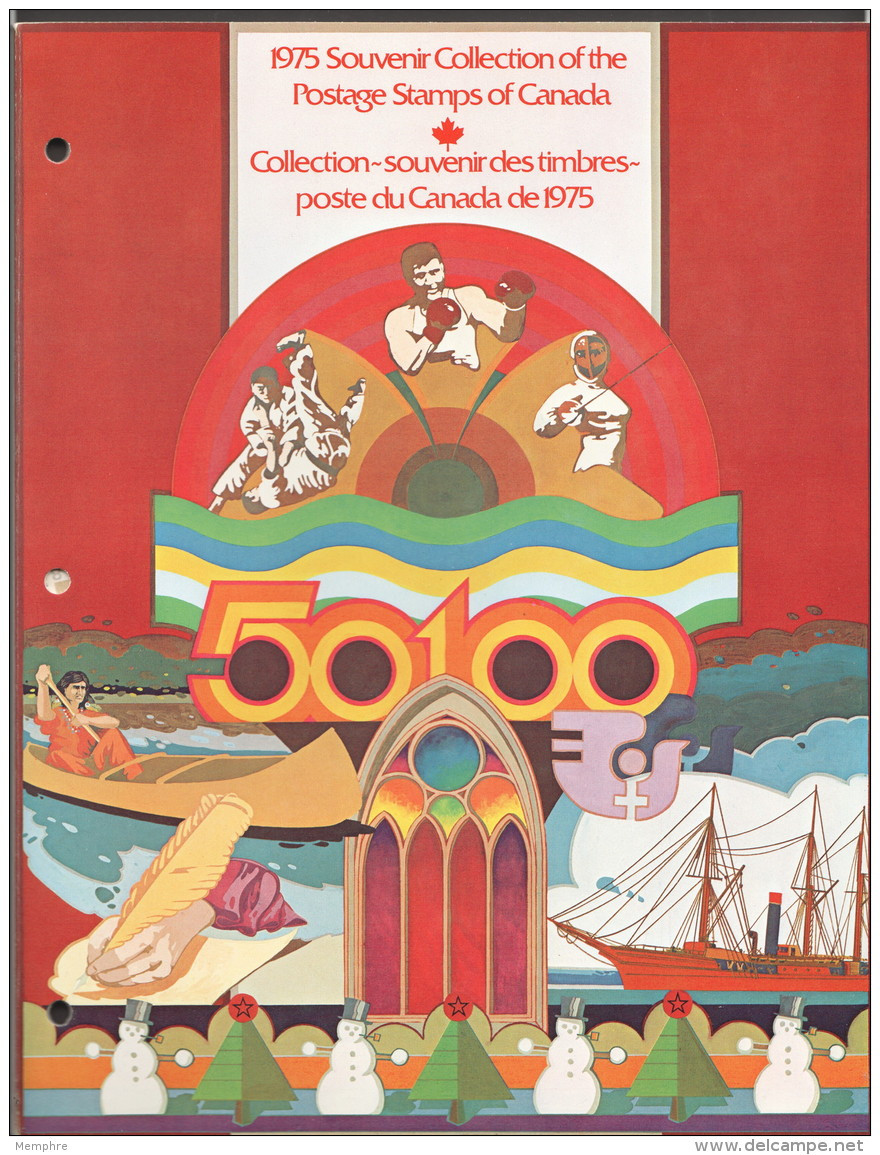 1975  Annual Collection In Original Packaging - Complete MNH Sets - Unitrade #18 CV $85 - Jahressätze Der Kanad. Post