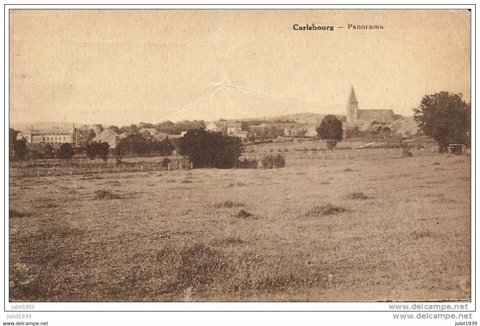 CARLSBOURG ..-- Panorama . 1934 Vers LIEGE ( Mme MONJARDIN ) . Voir Verso . - Paliseul