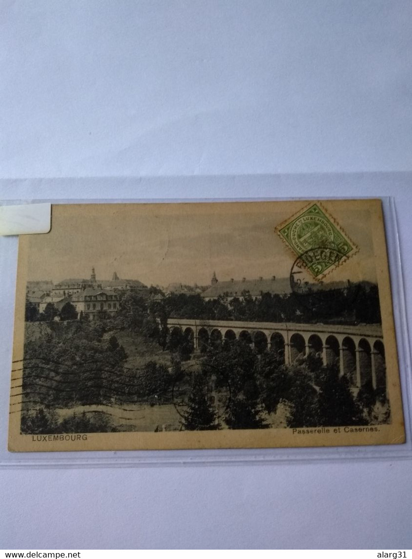 Postcard Luxembourg To Argentina.rare Pmk 1921 Ville. Boegen.boevange.& Rodange E7 Post 1or 2 Card.. - Plaatfouten & Curiosa