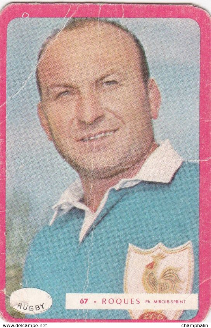 Carte Rugby Shoot Miroir-Sprint - Joueur - France - N°67 Alfred Roques - Rugby