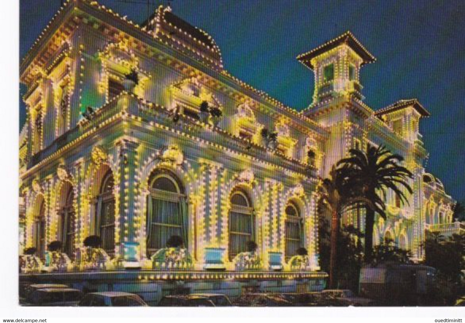 Cpsm Dentelé Grand Format. Casino De San Remo Vu De Nuit. - Casino