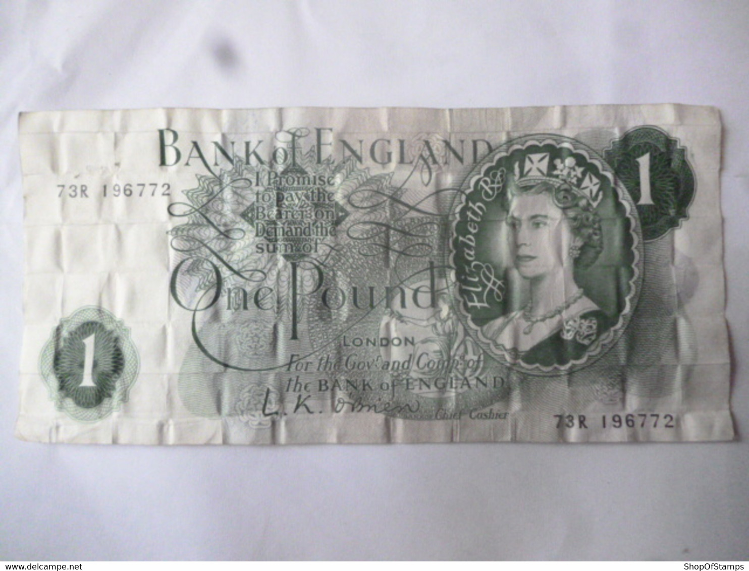 GREAT BRITAIN BANK NOTE £1 CANCELLED? - Colecciones