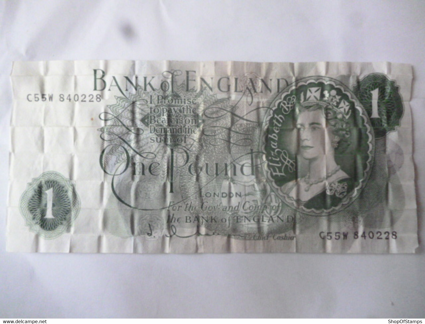 GREAT BRITAIN BANK NOTE £1 CANCELLED? - Colecciones