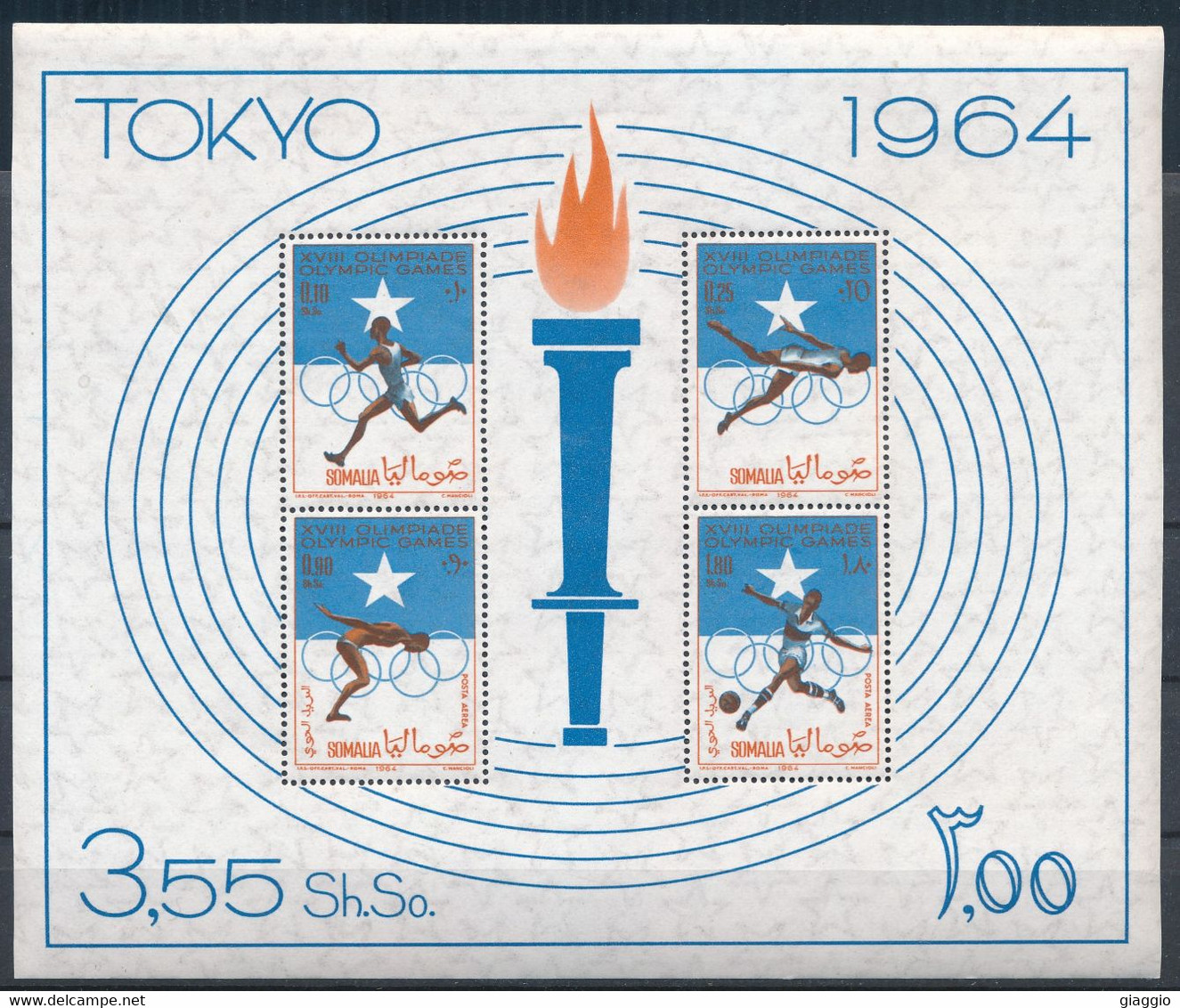 °°° SOMALIA - TOKYO OLYMPICS GAMES 1964 MNH °°° - Somalia (1960-...)