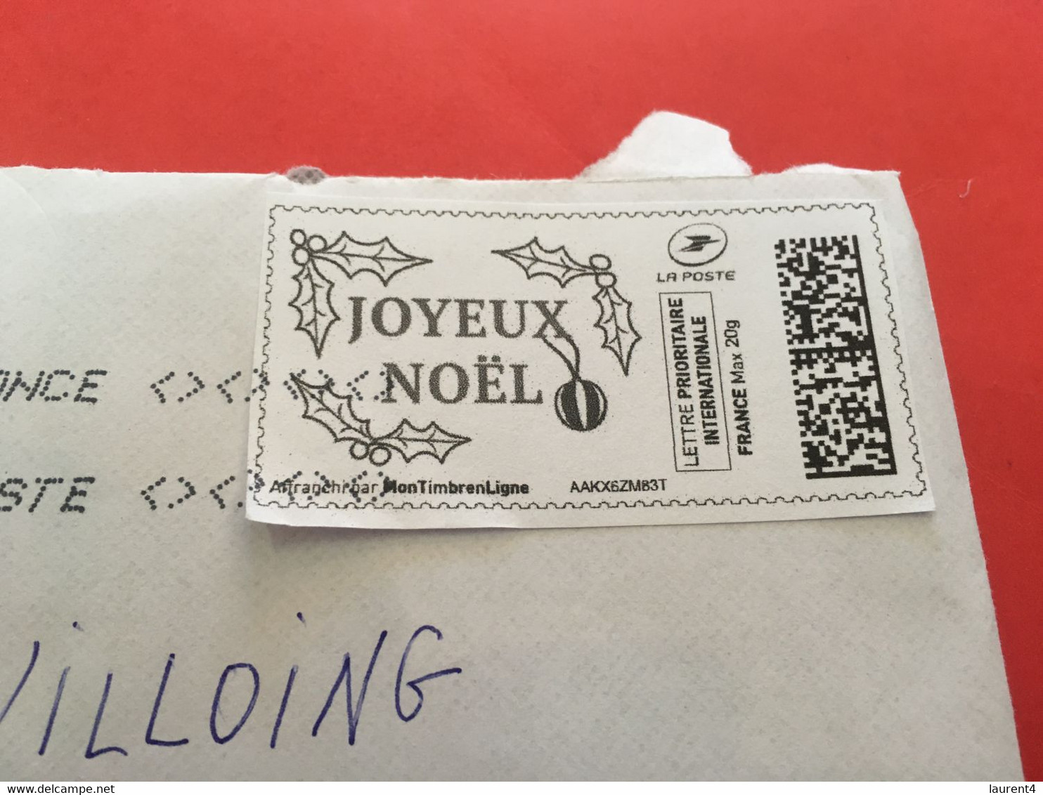 (2 F 37) Letter Posted From  France To Australia During COVID-19 Pandemic - 2 Covers (Joyeux Noël) - Cartas & Documentos