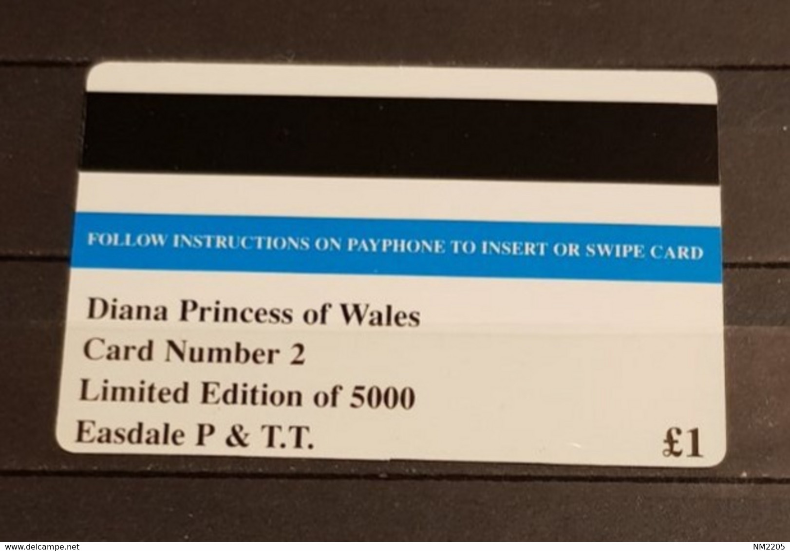 EASDALE ISLAND SCOTLAND DIANA-PRINCESS OF WALES PHONECARD NUMBER 2 LIMITED EDITION OF 5000 - Téléphones